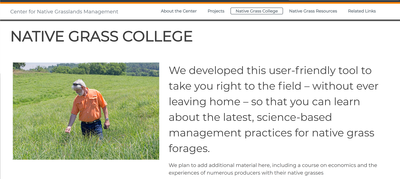 Native Grass College: Video series 