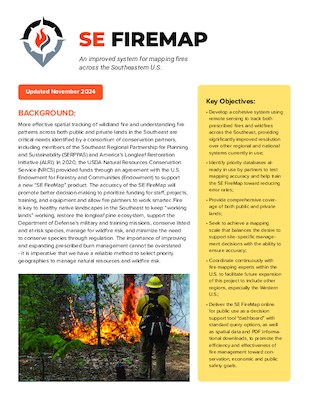 SE Firemap Fact Sheet cover